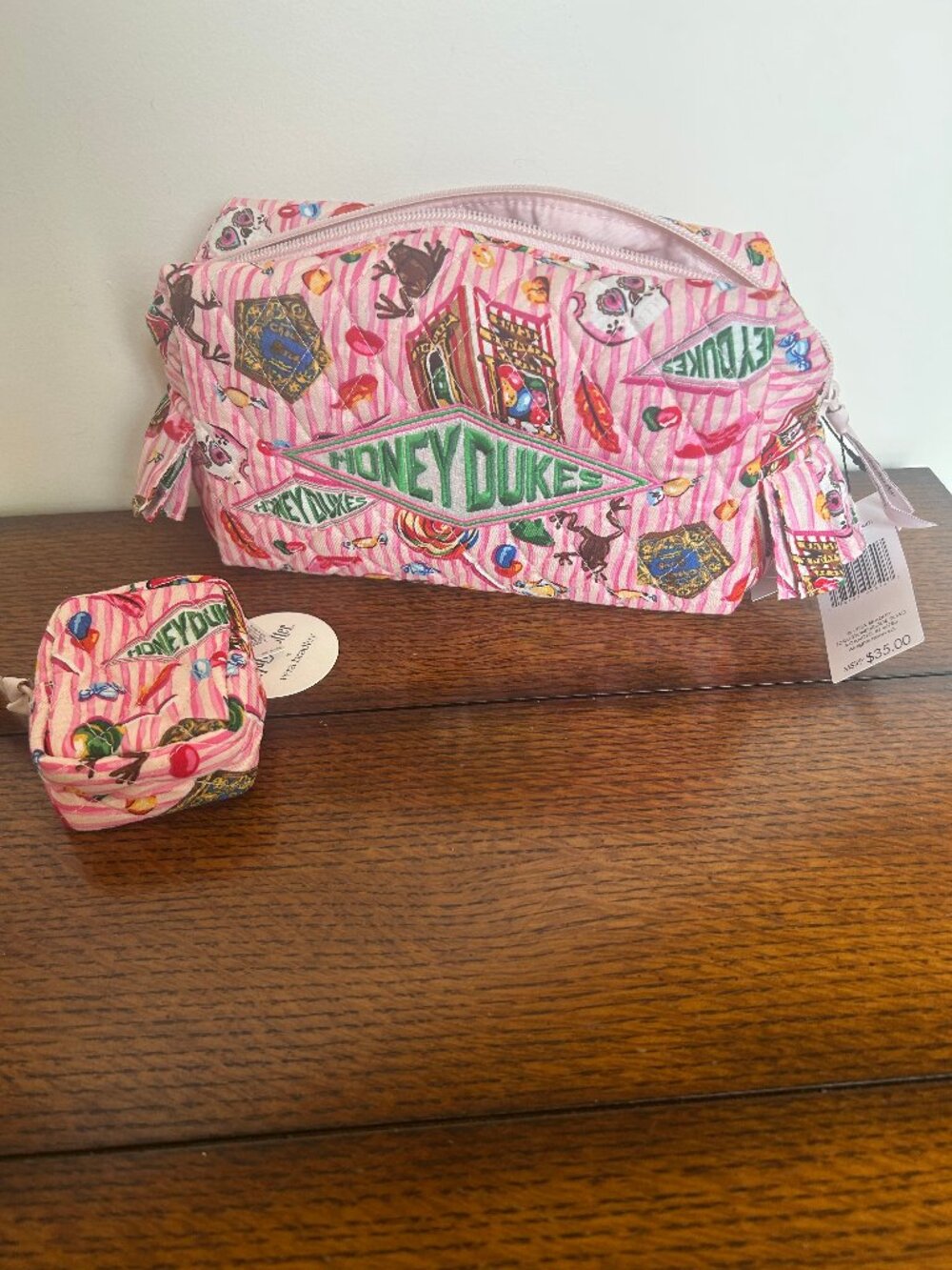 Vera Bradley Harry Potter Cosmetic Bag and Clip Set NWT